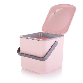 3.5L Compost Food Waste Caddy - Pastel Pink