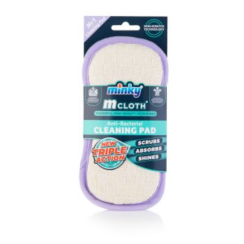 New Triple Action Anti-Bacterial Cleaning Pad - Lilac