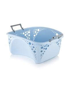 Minky 40L Stackable Laundry Basket - Slate Blue 