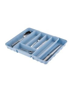 Adjustable Cutlery Drawer Organiser - Slate Blue