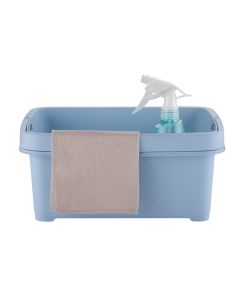 Storage Caddy with Divider - Slate Blue