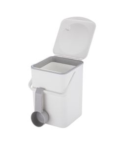 6 Litre Storage Caddy with Scoop - White