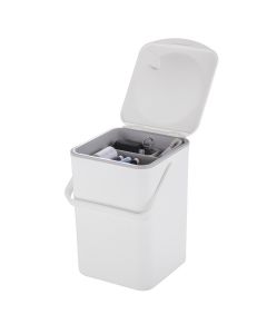 6L Caddy with Tray – White with Grey Tray