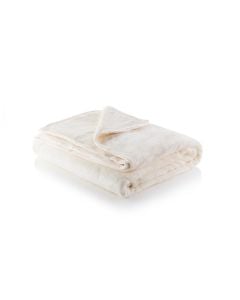 Super Soft Luxury Throw – Cream - Single (180x135cm) 