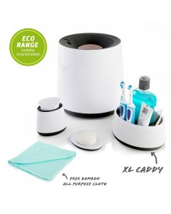 Eco Family Bathroom Accessory Bundle with Free Bamboo All Purpose Cloth