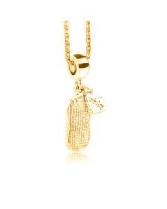 9ct Solid Gold Minky Charm Pendant Necklace
