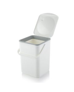 6L Compost Food Waste Caddy - White