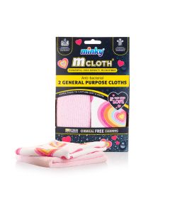M Cloth All You Need Is Love Anti-Bacterial General Purpose Twin Pack