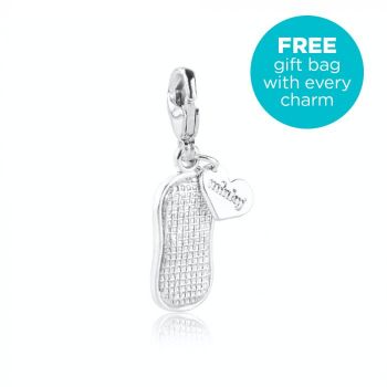 Silver Minky Charm - Dangle Clip