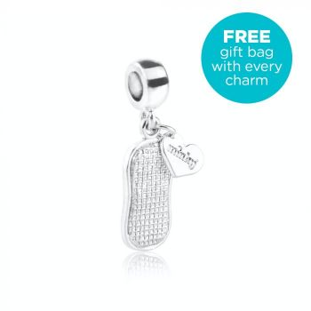 Silver Minky Charm - Dangle Bead