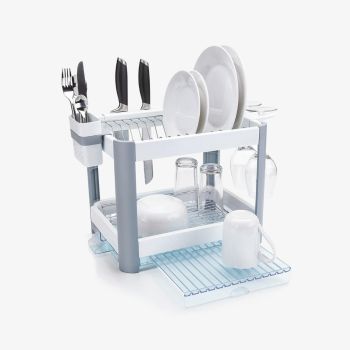 Twin Tier Extending Dish Rack