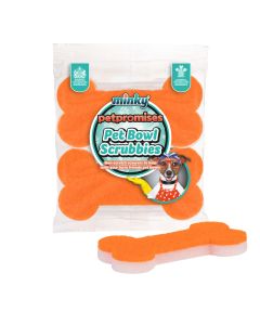 Pet Bowl Scrubbies - 2pk Bone