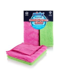 2 Microfibre Multi-purpose Cloths