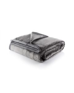 Super Soft Luxury Throw – Grey - Double (180x180cm) 